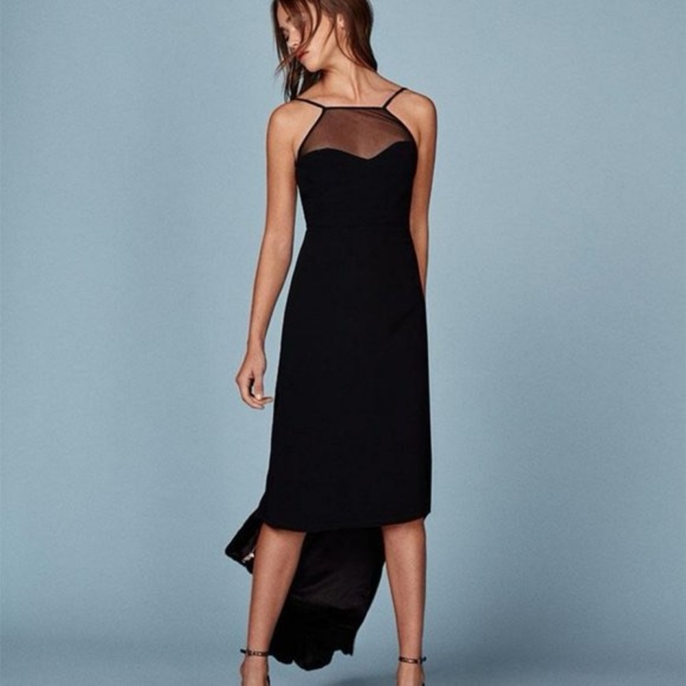 Reformation Synthetic Margot Black Sleeveless Dress Women's size 8 NWT